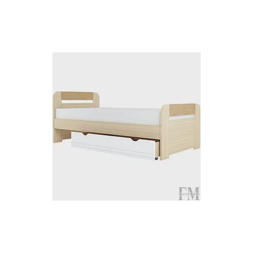 Односпальная кровать «Стиль 900.3», кофе (900x2000)